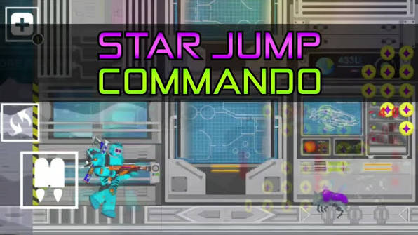 Star Jump Commando title screen